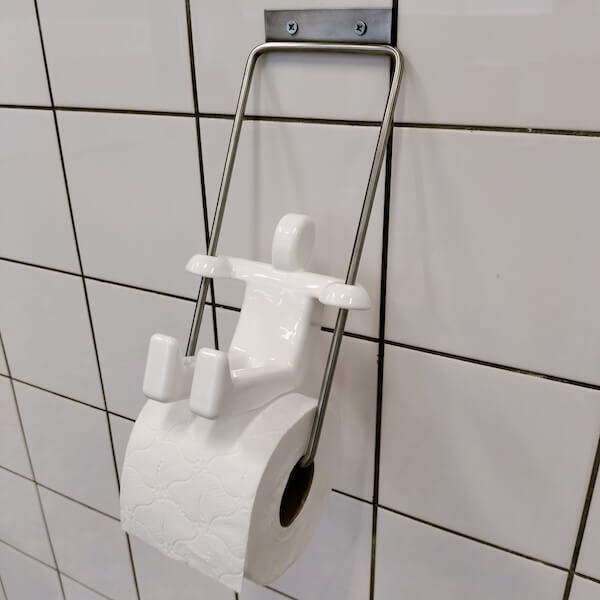 Tumble toilet roll holder